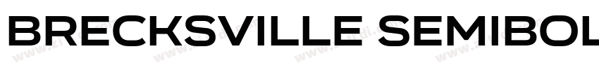 Brecksville SemiBold字体转换